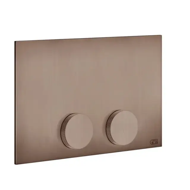 Gessi Anello Кнопка смыва для унитаза, 2 режима, латунь, цвет: copper brushed PVD 54629#708