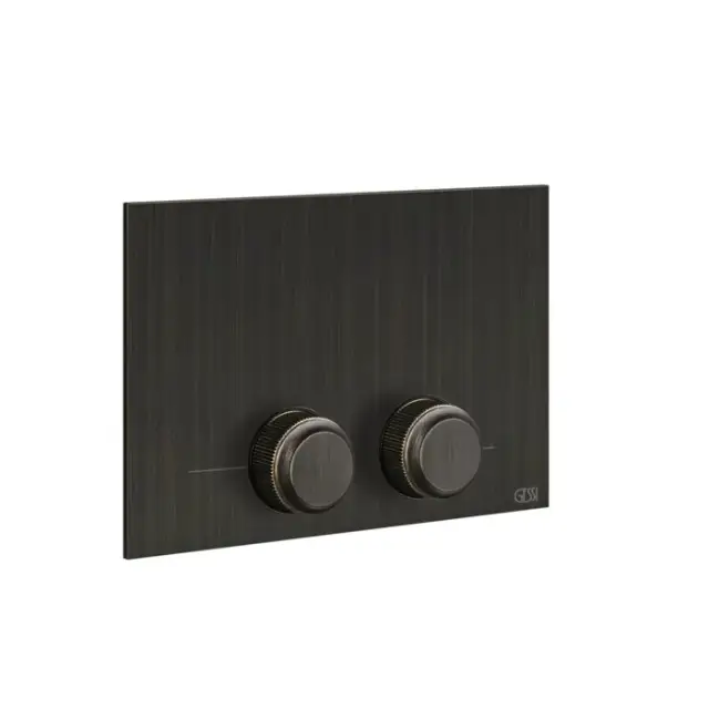 Gessi Venti20 Кнопка смыва для унитаза, 2 режима, латунь, цвет: aged bronze 54657#187