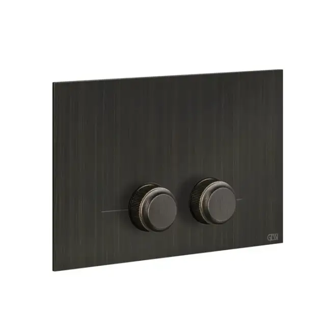Gessi Venti20 Кнопка смыва для унитаза, 2 режима, латунь, цвет: aged bronze 54651#187