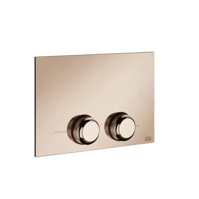 Gessi Venti20 Кнопка смыва для унитаза, 2 режима, латунь, цвет: copper PVD 54657#030