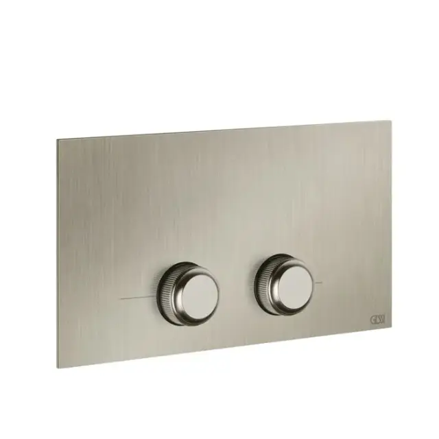 Gessi Venti20 Кнопка смыва для унитаза, 2 режима, латунь, цвет: finox brushed nickel 54653#149
