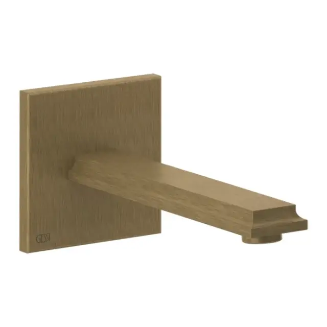 Gessi Eleganza Излив настенный для ванны 21,1 см с удаленным управлением, цвет: antique brass 46100#713