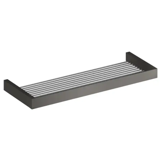 Gessi Inverso/Rettangolo Полка-решетка подвесная 61,5 см, цвет: black metal brushed PVD 20950#707