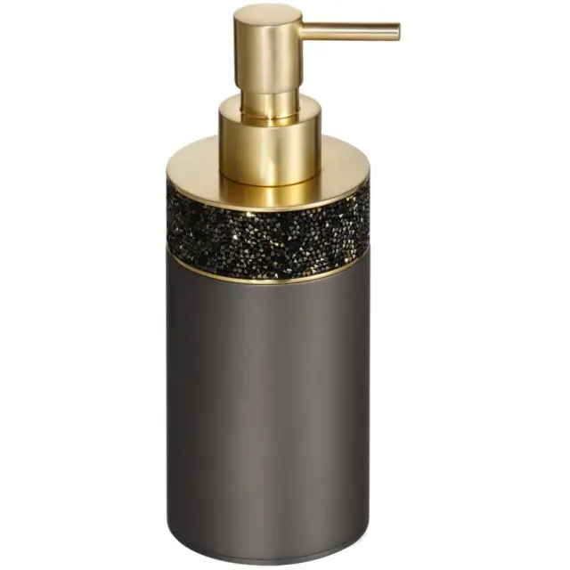 Decor Walther Rocks SSP Дозатор для мыла, настольный, с метал. колбой, цвет: dark metal matt/золото 0933667