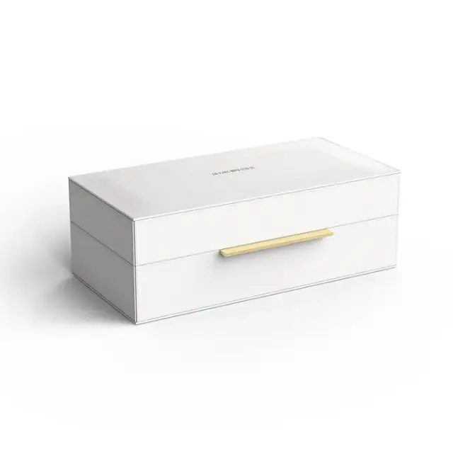 Decor Walther Brownie Box S Универсальная коробка 27х14х9,5h см, искусст. кожа, цвет: белый матовый 0939750