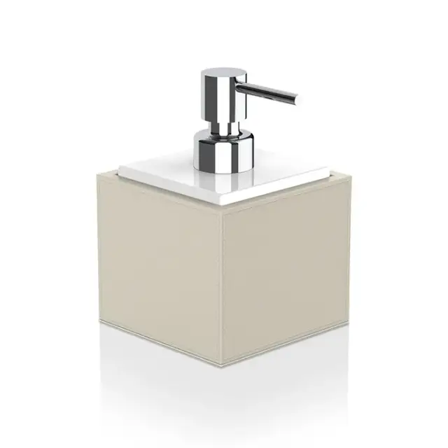 Decor Walther Brownie SSP Дозатор для мыла, настольный, искусственная кожа, цвет: хром 0937147