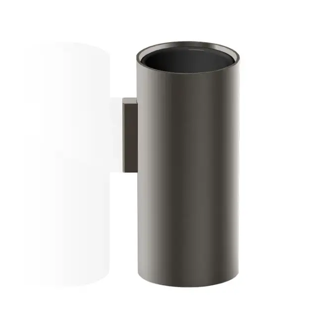 Decor Walther Mikado SMB Стакан с держателем, подвесной, нержавеющ. сталь, цвет: dark metal matt pvd 0522659