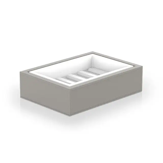 Decor Walther Brownie STS Мыльница с керамической чашей, настольная, цвет: серый 0937349