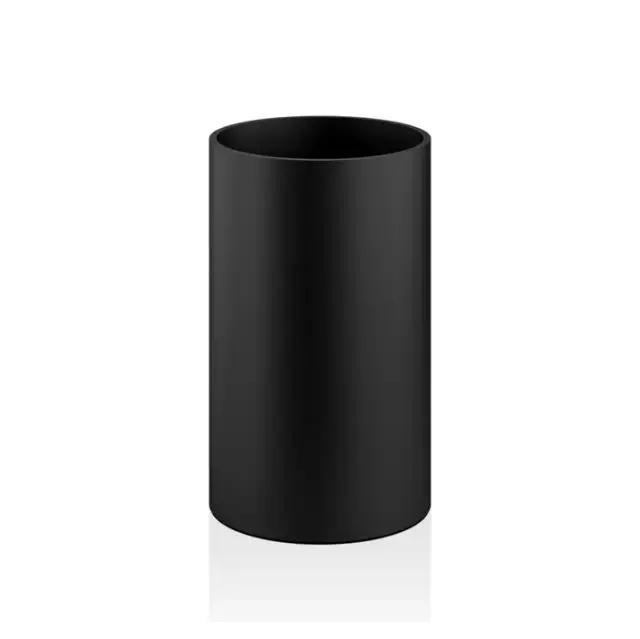 Decor Walther Black Stone BEOD Корзина для бумаги настольная d18,5x30h см, цвет: черный матовый 0973260