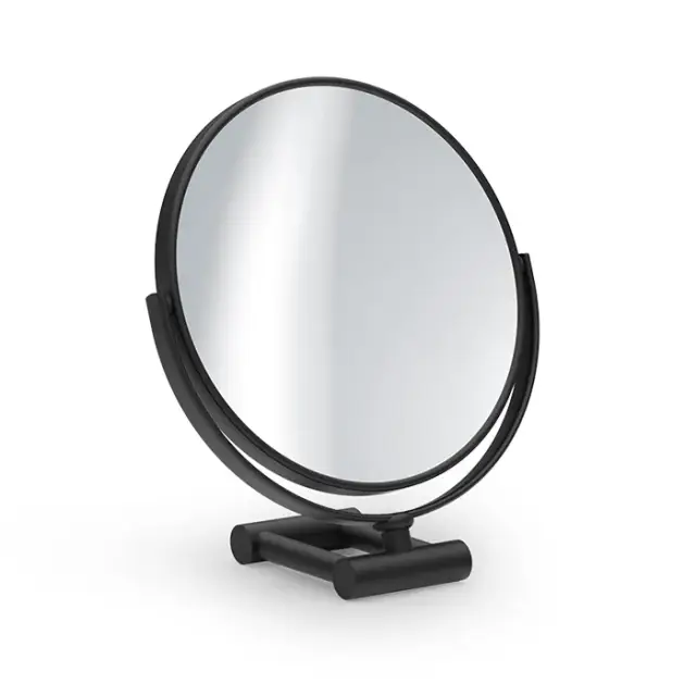 Decor Walther SPT Косметическое зеркало настольное, 10x увеличение d19 см, цвет: черный матовый 0118360