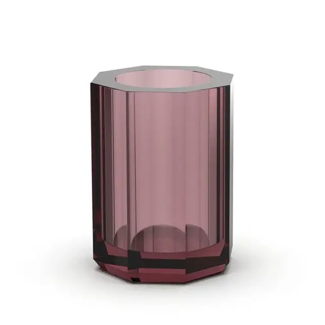 Decor Walther Kristall Ber Стакан настольный, хрустальное стекло, цвет: rich burgundy 0923997