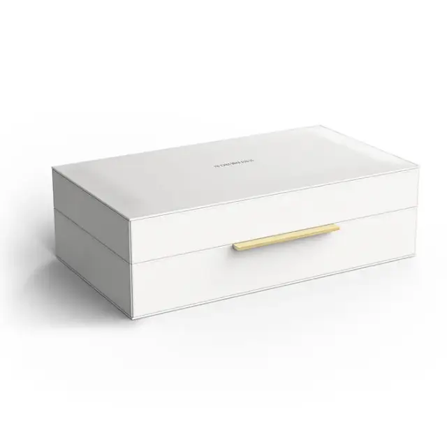 Decor Walther Brownie Box L Универсальная коробка 30х18х9,5h см, искусст. кожа, цвет: белый матовый 0939850