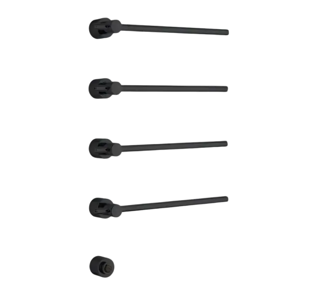 Margaroli Sole 622 Полотенцесушитель электрический 54х84,5h, цвет: matt black brushed nickel 622MBBN