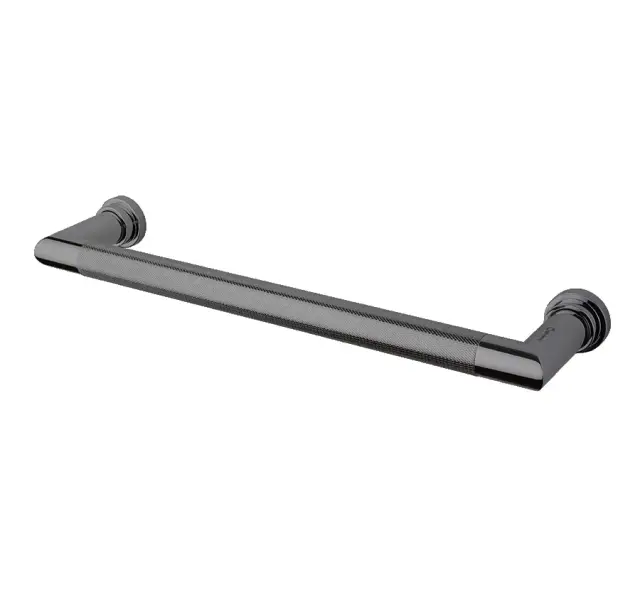 Margaroli Sereno 621/G Полотенцесушитель электр. 59х5h (54) насечка, выключатель, цвет: black chrome 621G540BCS