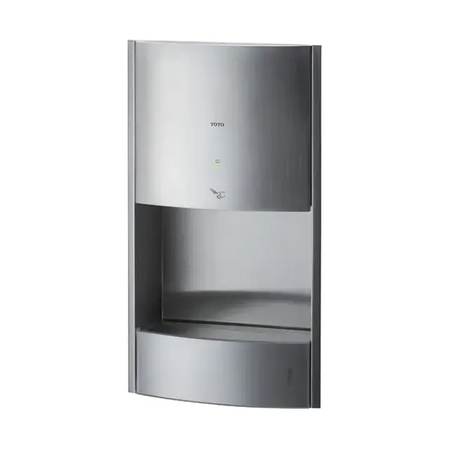 Toto Public Сушилка для рук сенсорная, встраиваемая, 32x16,4x57,5h см, цвет: серебро TYC604
