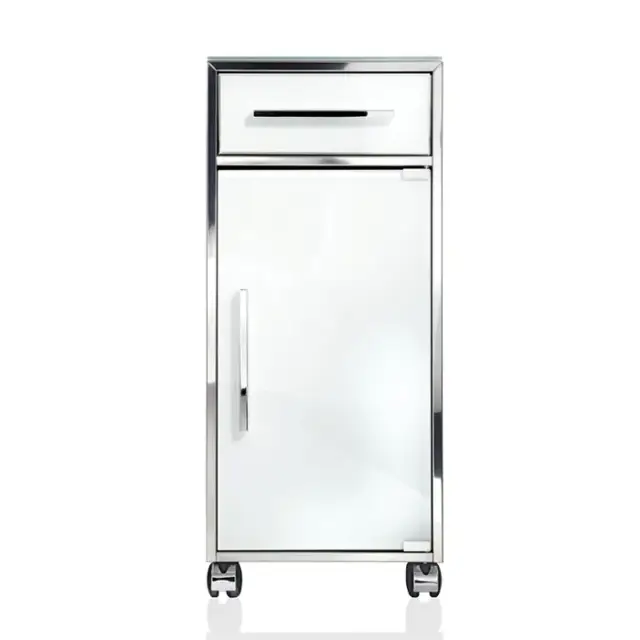 Decor Walther Universal RS 1 Шкафчик передвижной 38x30xh80 см, цвет сталь полированная 0704270