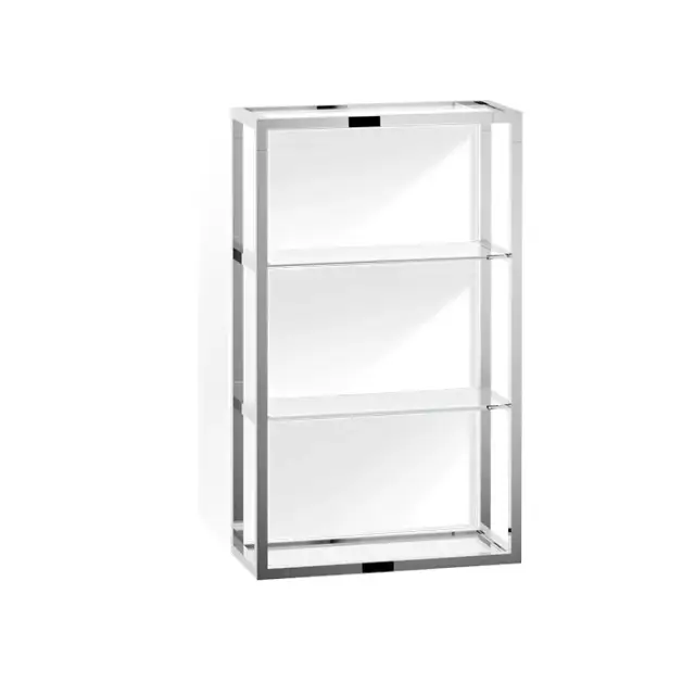 Decor Walther Universal ET 6 Шкафчик открытый 35x15xh60 см, стекло прозрачное, цвет хром 0702801