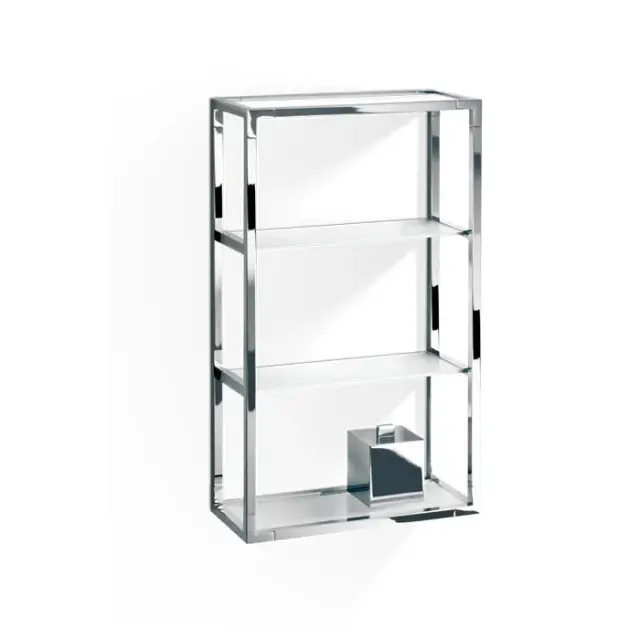 Decor Walther Universal ET 6 Шкафчик открытый 35x15xh60 см, стекло сатинированное, цвет хром 0702800