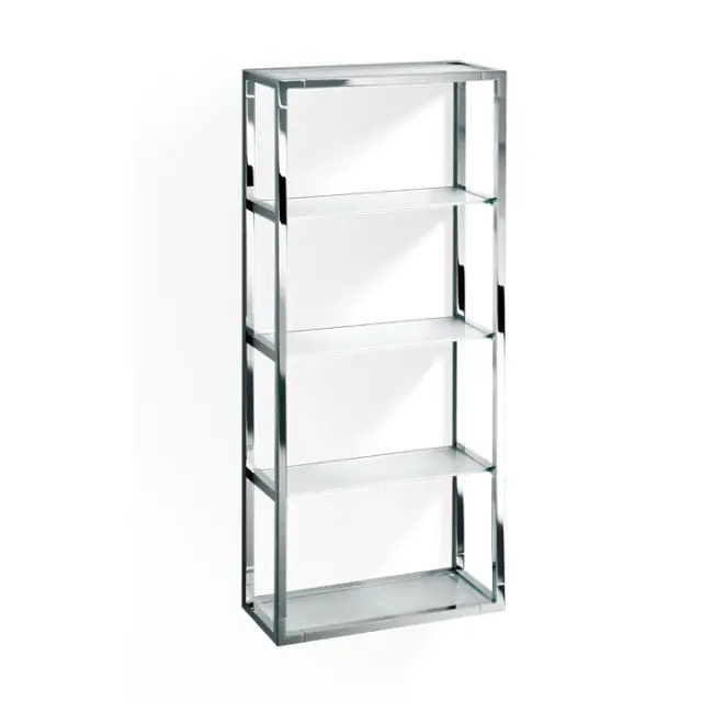 Decor Walther Universal ET 6 Шкафчик открытый 35x15xh80 см, стекло сатинированное, цвет хром 0702700