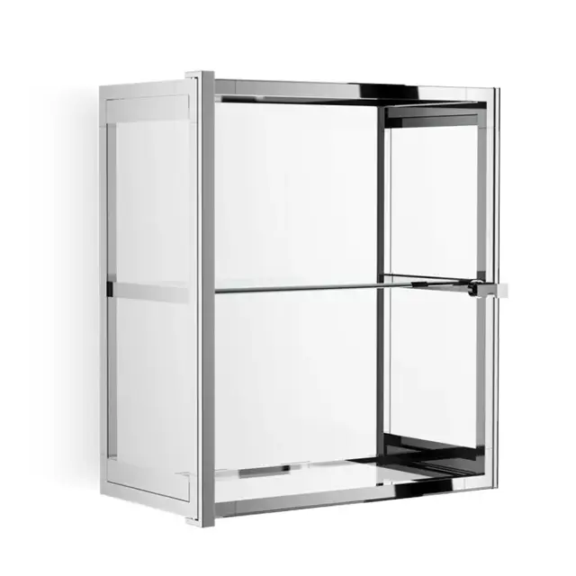 Decor Walther Glas S 2 Шкафчик подвесной 35x19xh40 см, стекло прозрачное, цвет хром 0602300
