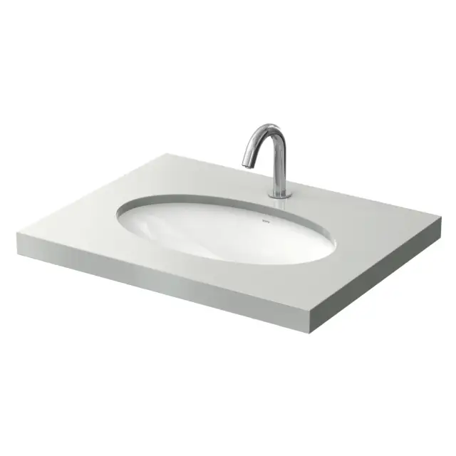 Toto WU Раковина встраиваемая снизу 59x38 см, с переливом, цвет: белый LW1506JUYW/F#W