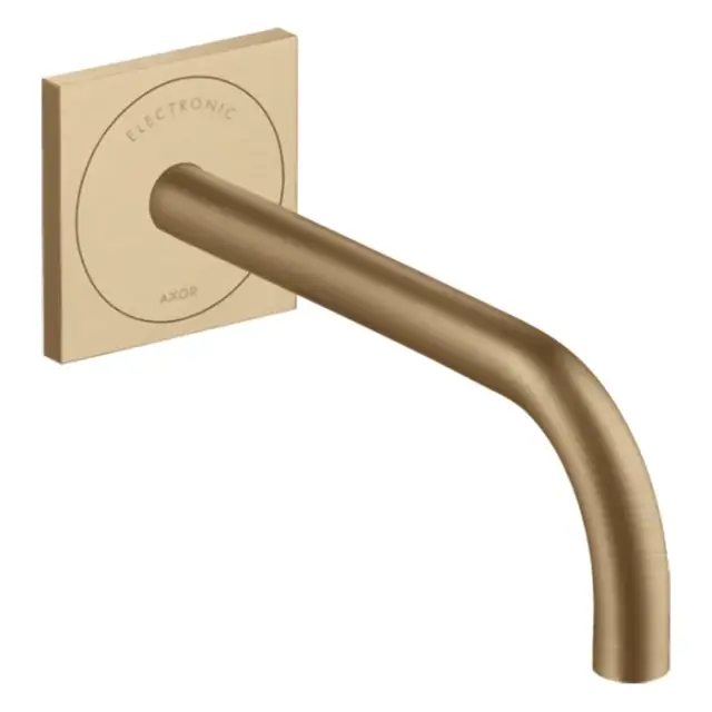 Axor Uno Смеситель для раковины встр., сенсорный, внешняя часть, излив 22,5 см, цвет: шлифов. бронза 38120140