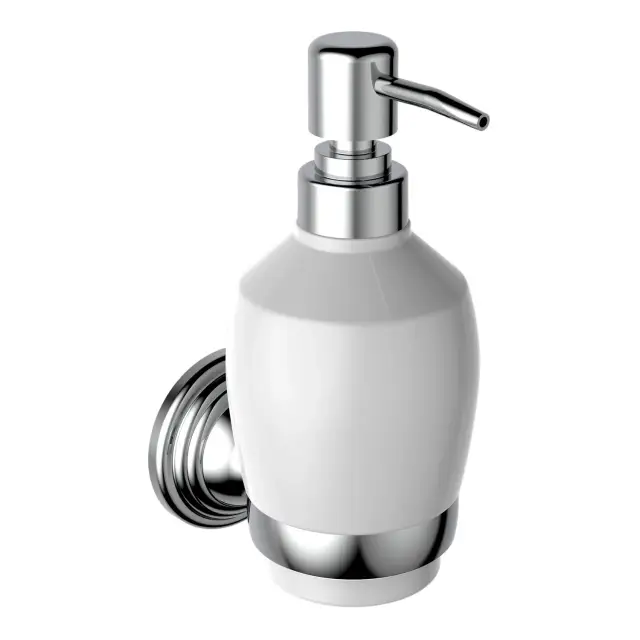 Burlington Savoy Дозатор жидкого мыла, подвесной, керамическая колба, цвет: хром глянцевый SV19 CHR