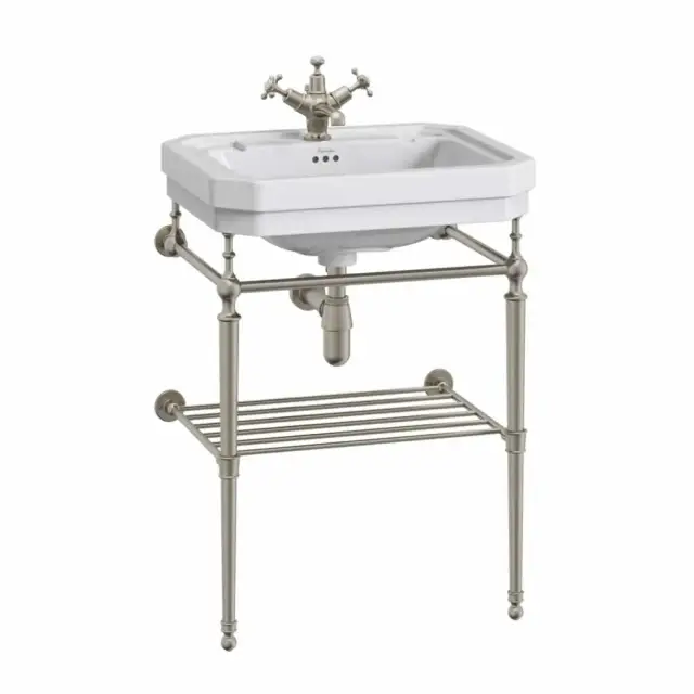 Burlington Полка для полотенец 53,8х42,5 см, накладная, цвет: шлифованный никель T23A-S BNKL