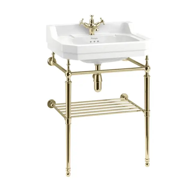 Burlington Полка для полотенец 53,8х42,5 см, накладная, цвет: золото глянцевый T23A-S GOLD