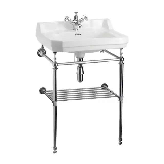 Burlington Полка для полотенец 53,8х42,5 см, накладная, цвет: хром глянцевый T23A-S