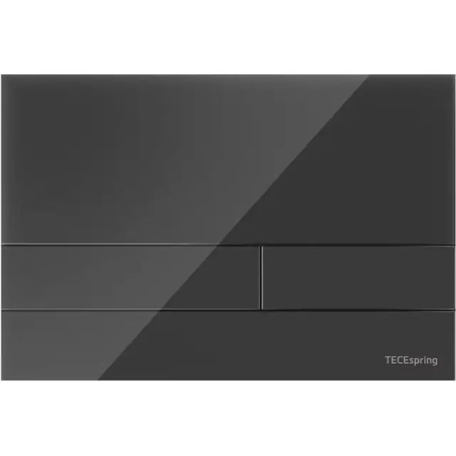 Tece Spring square Кнопка смыва для унитаза с прямоугольной клавишей, акрил, цвет: черный глянцевый S240851