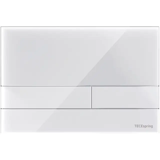 Tece Spring square Кнопка смыва для унитаза с прямоугольной клавишей, акрил, цвет: белый глянцевый S240850
