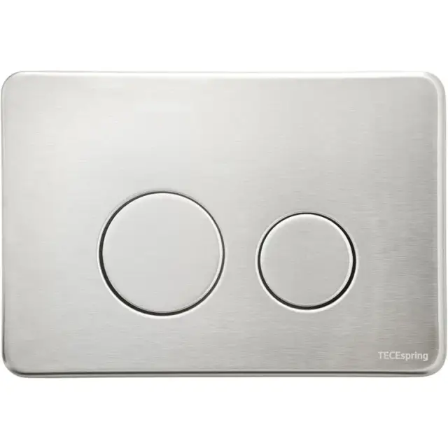 Tece Spring SL Кнопка смыва для унитаза с круглой клавишей, нерж. сталь с покрытием против пальцев S240502