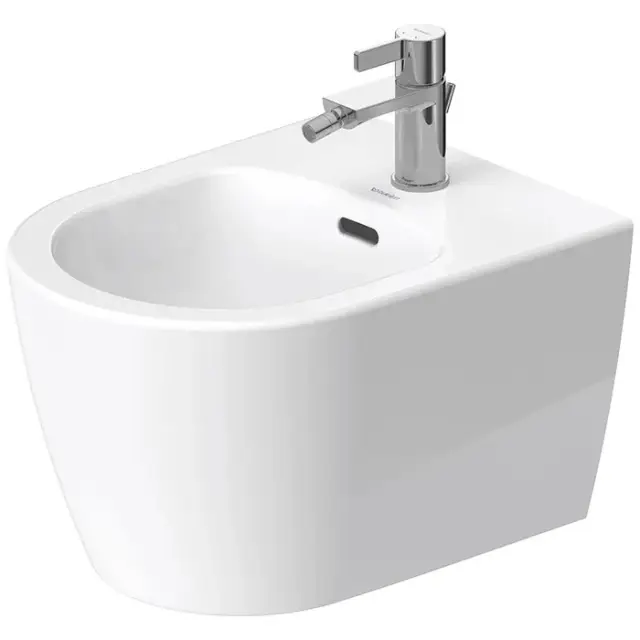 Duravit Soleil by Starck Биде подвесное 37x48 см, с переливом хром, цвет: белый глянцевый 2298150000
