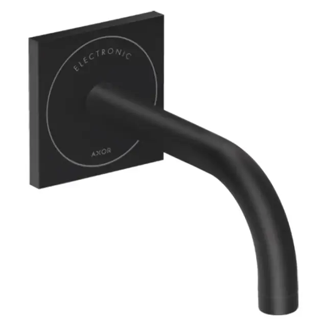 Axor Uno Смеситель для раковины встр., сенсорный, внешняя часть, излив 16,5 см, цвет: матовый черный 38119670