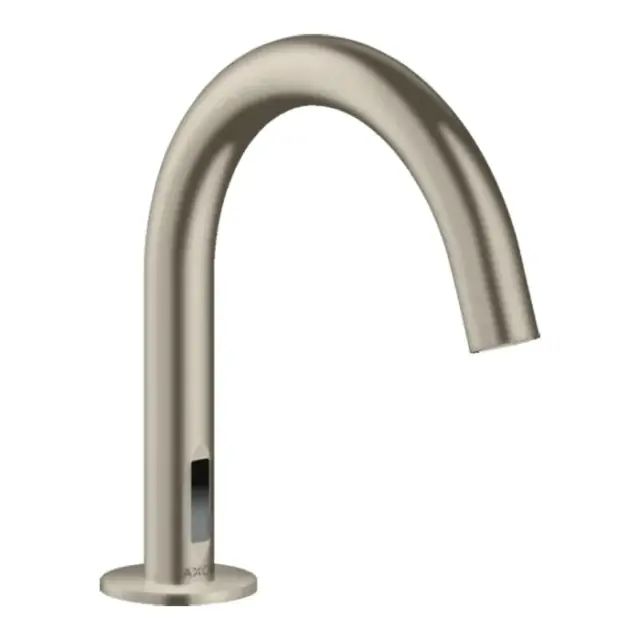 Axor Uno Смеситель для раковины сенсорный на 1 отвер, без д/к, излив 9,7h см, цвет: шлифов. никель 38010820