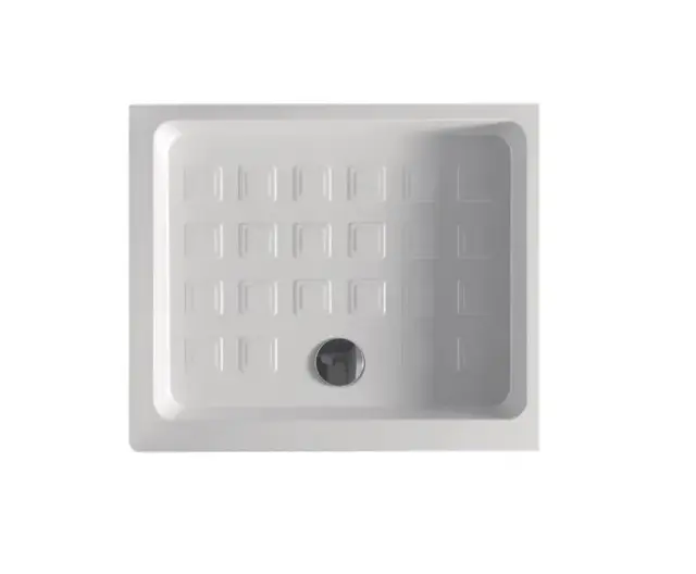 Kerasan Retro Поддон прямоугольный для душа керамический 96x80x20h см, слив 9 см, цвет: Bianco 133601