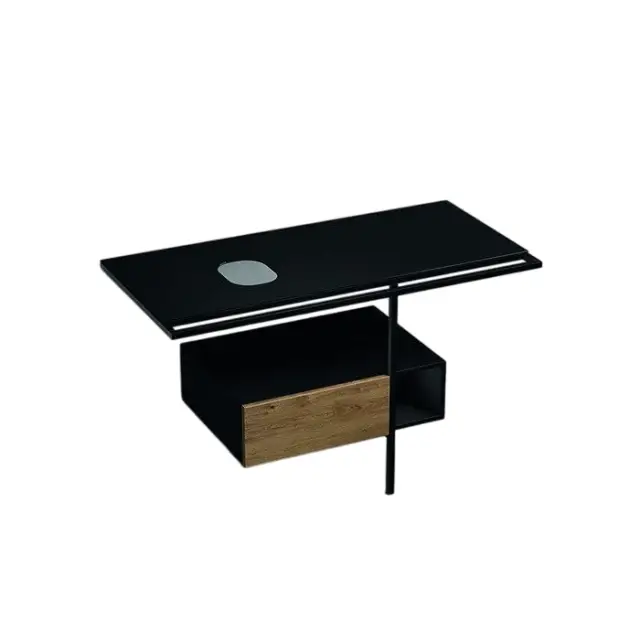 Kerasan Thelma Консоль под раковину 140x58 см, напольная, с полотенцедержателем, цвет: Nero matt 9323k5