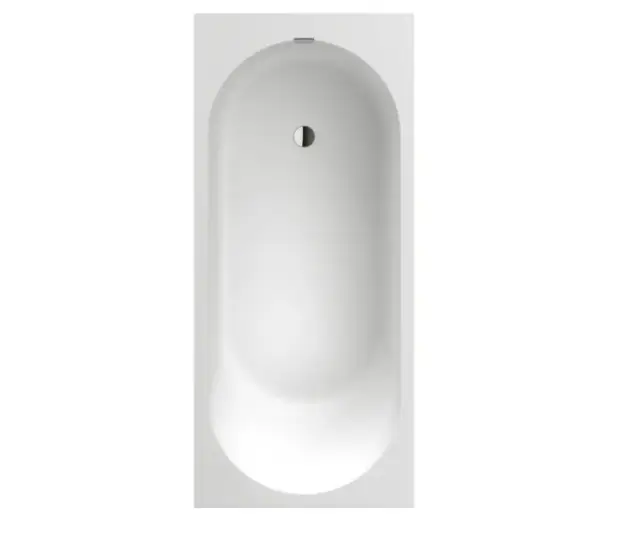 Villeroy & Boch Oberon 2.0 Ванна из Quaryl встраиваемая 180х80 см, цвет: альпийский белый UBQ181OBR2DV-01