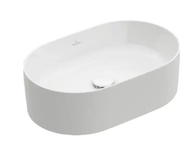 Villeroy & Boch Collaro Раковина чаша 56x36x14,5h см, без перелива, цвет: Альпийский белый глянцевый 4A195601