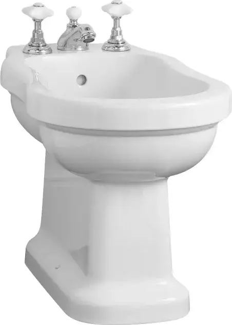 Devon&Devon Blues Биде напольное, с 3 отв. под смеситель 34,5x56,6xh40 см, цвет белый IBBID3FBLUES