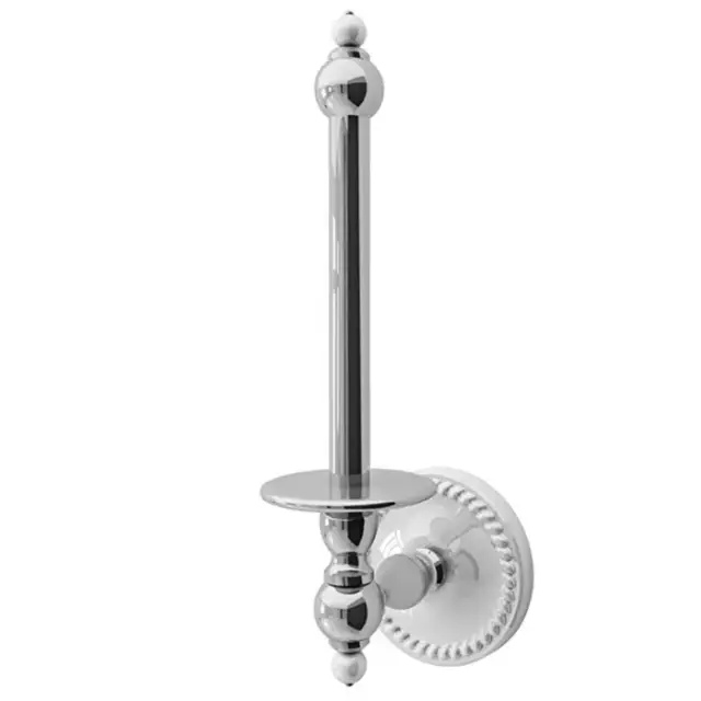 Devon&Devon Dorothy Держатель запасного туалетного рулона настенный, цвет хром/белый DOR411CR/PS