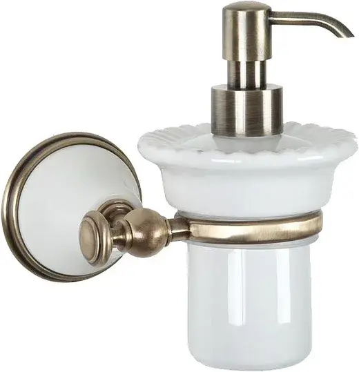 TW Harmony 108 Дозатор для жидкого мыла подвесной, керамическая колба, цвет: бронза TWHA108bi/br