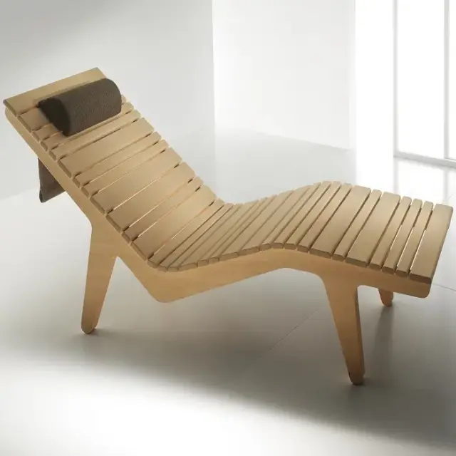 Effegibi Релаксационный лежак, 187x65xh80 см, материал: хемлок/небеленой шерсти AR 20 15 0019