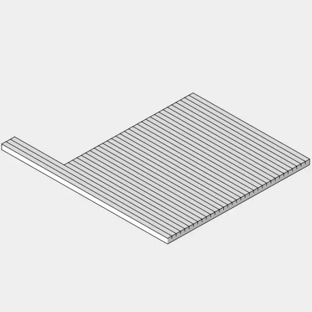 Effegibi Набор напольных дорожек BodyLove S правый угол из хемлок AS 20 00 0415