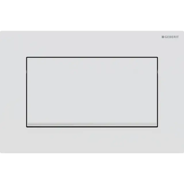 Geberit Sigma 30 Кнопка смыва для инсталляции, 1 режим, цвет: белый матовый, полоска хром 115.893.JT.1
