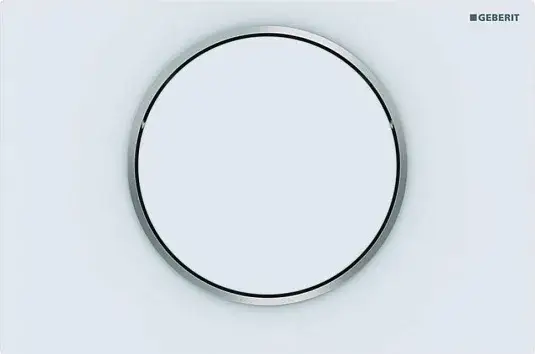 Geberit Sigma 10 Кнопка смыва для инсталляции, 1 режим, нержавеющая сталь, цвет: белый матовый 115.758.JT.5