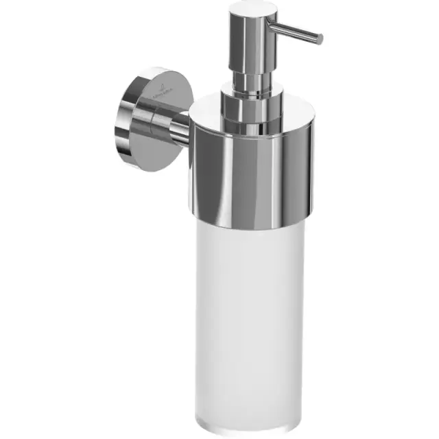 Villeroy & Boch Elements Tender Дозатор для жидкого мыла, подвесной, стеклянная колба, цвет: хром TVA15100700061