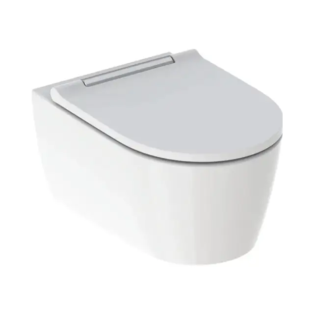 Geberit One Унитаз подвесной безободковый 37x54 см, с крышкой-сиденьем микролифт, цвет: белый 500.202.01.1