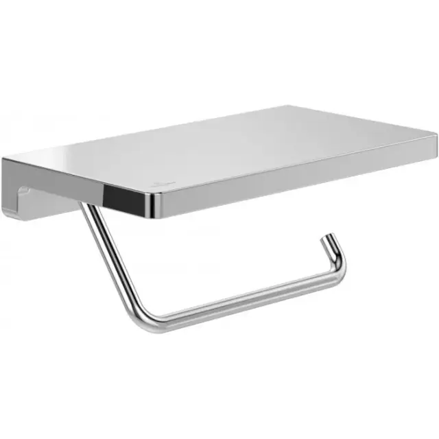 Villeroy & Boch Elements Striking Держатель туалетной бумаги с полочкой, подвесной, цвет: хром TVA15202300061
